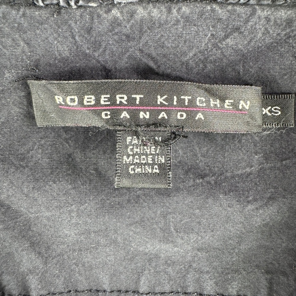Robert Kitchen Jacket Women XS Belted Military Style‎ Utility Pockets Gothic - Picture 6 of 10